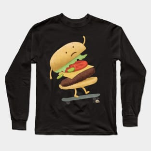 Burger Wipe-Out Long Sleeve T-Shirt